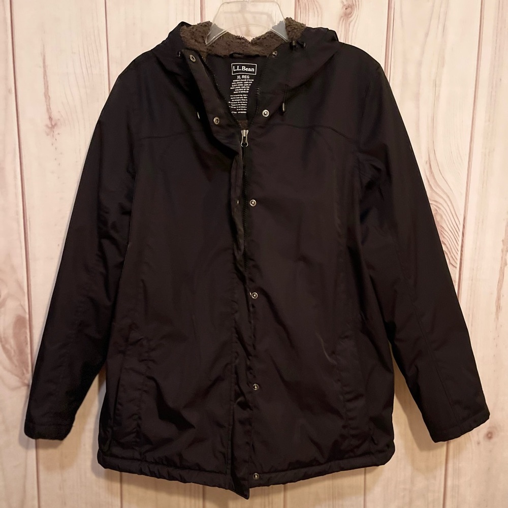 Women’s L.L.Bean Winter Warmer Jacket Regular Size XL Black